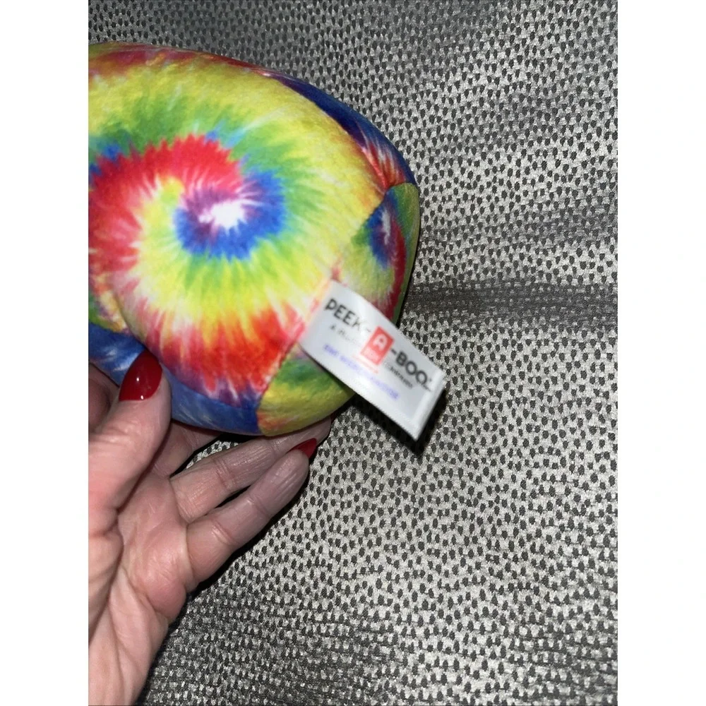 Peek A Boo Plush Tie Dyed Sloth Small 7